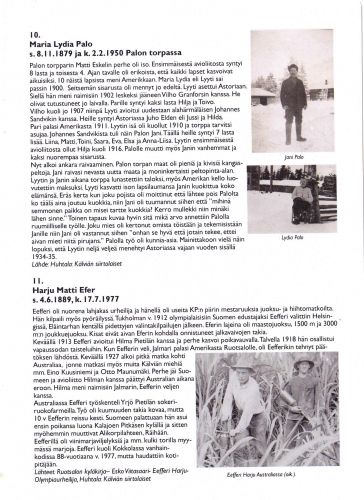 Kälviälle haudattujen siirtolaisten tarinoita 
Historiakierrokset Kälviän hautausmaalla 2021 
Keywords: Palo Eskeli Granfors Sandvik Astoria Oregon USA Harju Pietilä Australia