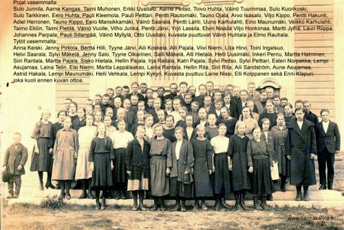 Rippikoululaiset 1924
Kuvassa ovat Kälviän rippikoululaiset vuodelta 1924. Syntymävuosi on useimmilla 1908.

